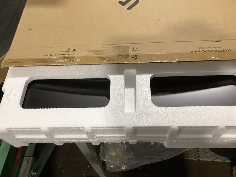 Condition photo showing As Is for ViewSonic VX2718-2KPC-MHD 27 Inch Curved 1440p 1ms 180Hz Gaming Monitor with FreeSync Premium, Eye Care, HDMI and Display Port Curved 27-Inch 2K