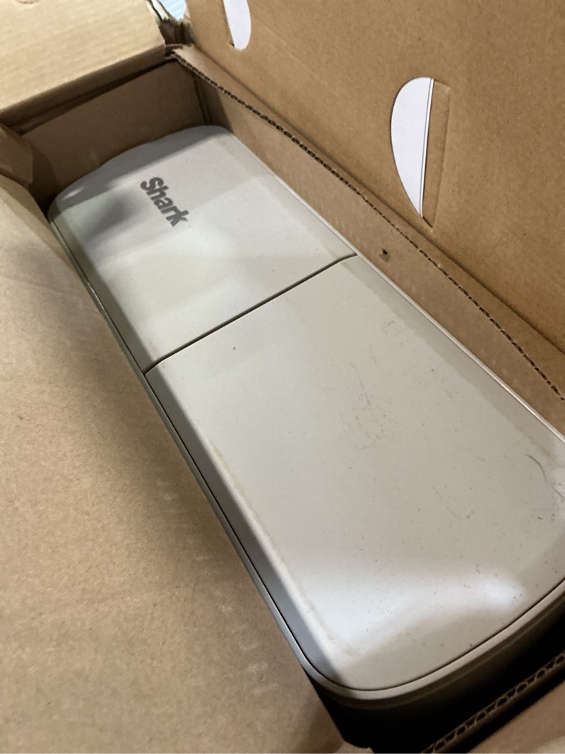Condition photo showing As Is for shark matrix clean | robot vacuum cleaner with powerful suction for pet hair, rugs, carpets & hard floors | self-empty base | 60-day capacity | voice control | lidar navigation | cool grey | av2511ae? matrix clean auto empty (60 days)