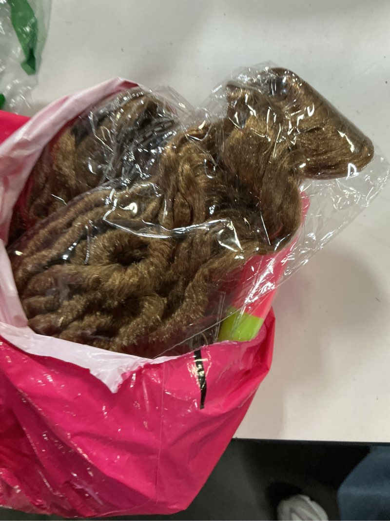 Condition photo showing Good Condition for goddess locs crochet hair crochet hair for black women 24 inch faux locs with curly ends pre looped blonde color deep wave soft locs honey blonde 8 packs 27 color 24 inch (pack of 8) 27#