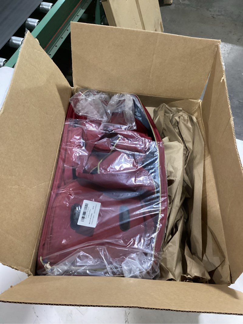 Condition photo showing As Is for BAGSMART Rolling Duffle Bag with Wheels, 45L Carry-on Luggage Large Travel Bag with Shoes Compartment, Weekender Overnight Bag for Travel, Business Trips(Black)