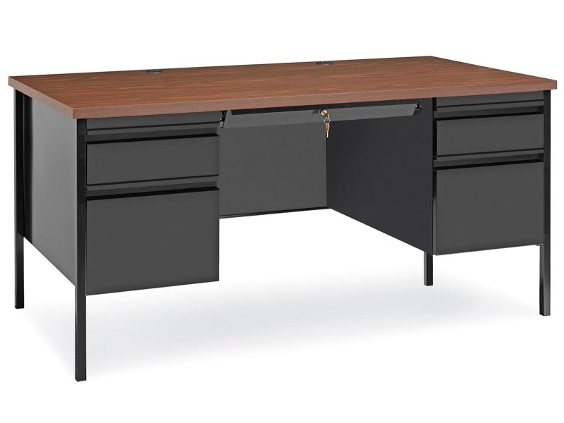 (Similar) (incomplete ) 60 W double pedestal desk 