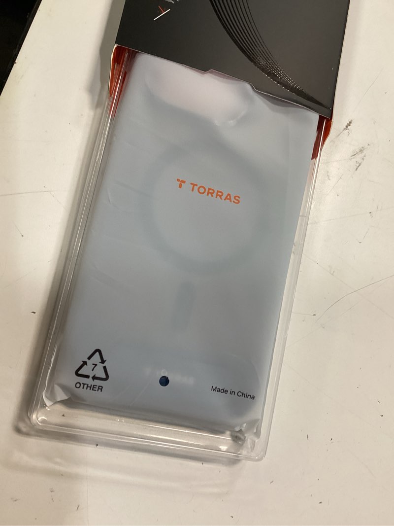 Condition photo showing Good Condition for torras for iphone 15 pro max case translucent blue | strong magnetic & seamless stand, fit for magsafe, military-grade drop protection, sturdy adjustable built-in kickstand, slim matte finish deep blue for iphone 15 pro max