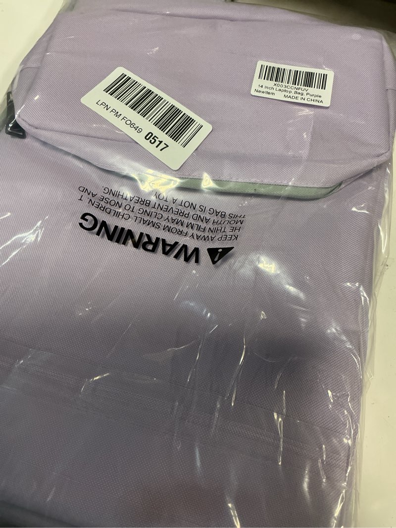 Condition photo showing Good Condition for 14 inch Laptop Sleeve Case for Lenovo IdeaPad 14/ HP Chromebook 14/ Stream 14/ Dell Inspiron/Acer Spin/ASUS ZenBook 14 Computer Bag, Purple 14 Inch Purple