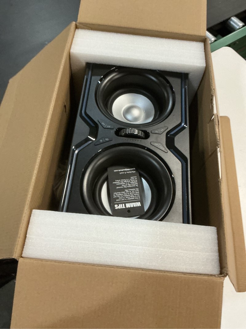 Condition photo showing New/Like New for Hotlemon Large Bluetooth Speaker: 240W Peak Powerful Loud Sound with Deep Bass, 15H Playtime, Fast Charge, TWS, Portable Wireless Speakers for Outdoor, Party, Beach, Backyard, Home, Outside (Black)