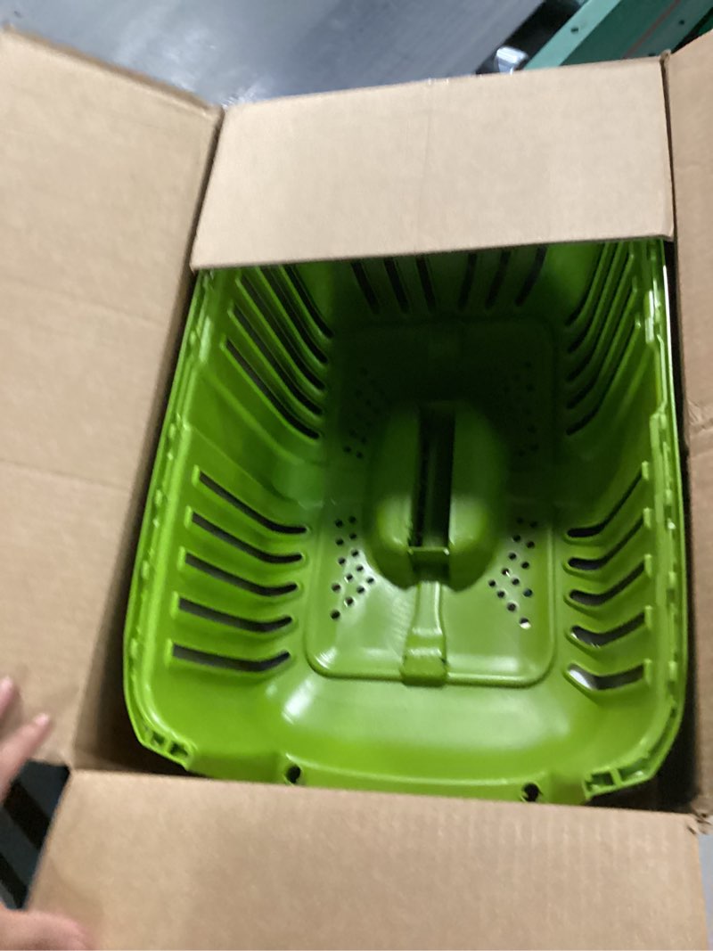 Condition photo showing New/Like New for MidWest Homes for Pets Spree Travel Carrier – Hard-Sided Dog & Cat Carrier, Small Pet Travel Crate with Handle, Ventilated Design, Easy Assembly, 22-Inch, Green Green 21.9"L x 13.6"W x 14.1"H