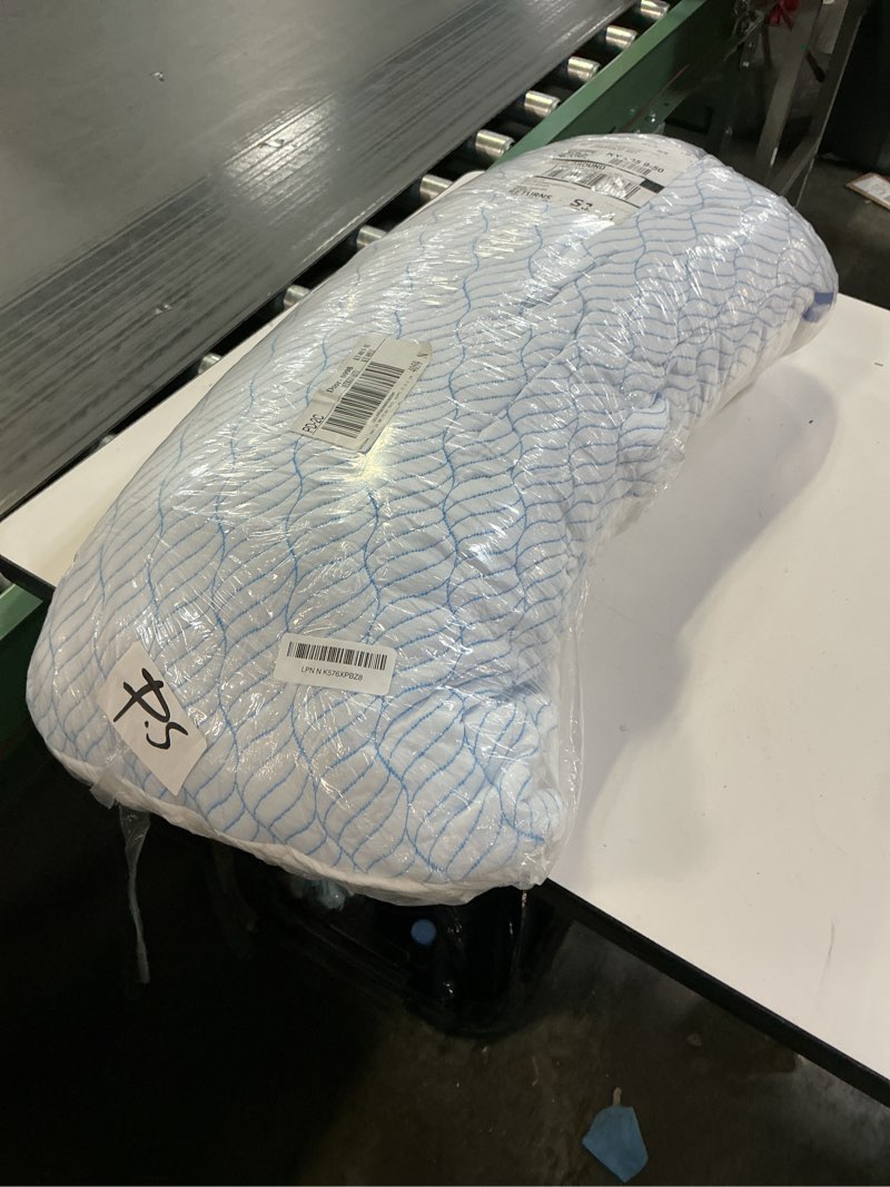 Condition photo showing As Is for Bed Pillow King Size 1 Pack, Shredded Memory Foam Pillow Adjustable, Cooling Pillow Soft and Supportive for Side Back Stomach Sleepers