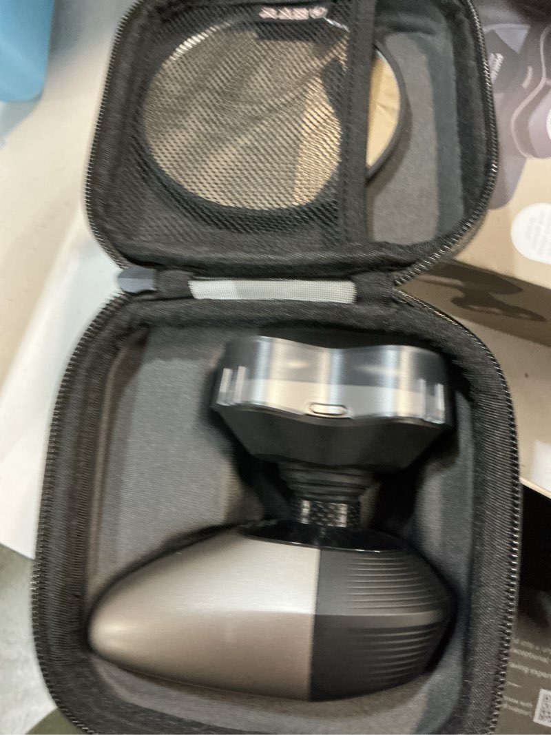 Condition photo showing New/Like New for philips norelco head shaver pro 9000 series - electric shaver for men and women, 360° flexing head & comfortcut blades for clean shave, gentle on skin, model hs9980/40 black series 9000 +qcp, blades, mirror, travel case