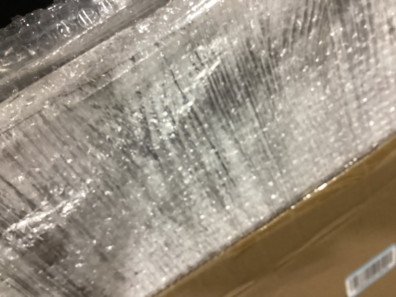 Condition photo showing Good Condition for Extra Large Square Ottoman Table Tray 24 inch - Rustic Wooden Serving Tray for Farmhouse Decorative Oversized Coffee Table Trays Living Room Kitchen Counter Breakfast Whitewash 24" x 24" x 1.6" White