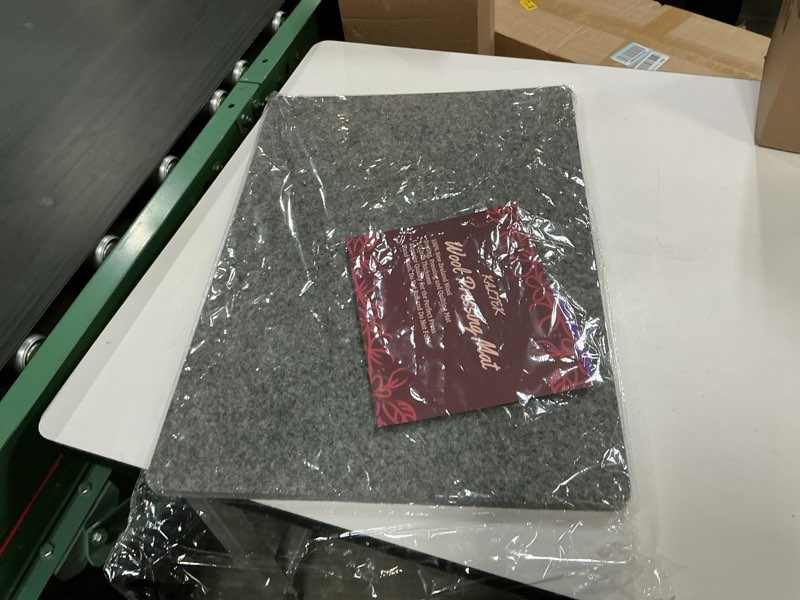 Condition photo showing Good Condition for Wool Pressing Mat 24" x 17" for Quilting | 100% Pure New Zealand Wool Mat for Sewing and Ironing | Large Size and Comes with Silicone Iron Pad Included 17" x 24"