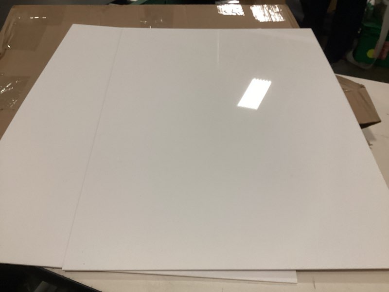 Condition photo showing Good Condition for KINLINK 18x24 Plexiglass Sheets 1/8 inch Thick - 3mm White Cast Acrylic Sheet, Plastic Sheet Polycarbonate Sheet for DIY Project, Craft, Acrylic Sign and Wedding Invitation 2 Pack 18x24 White 2