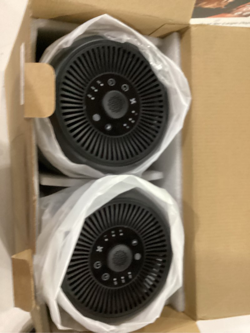 Condition photo showing New/Like New for 2 Pack YARIKI Air Purifiers for Bedroom Home with Aromatherapy Function,Small Air Purifier with Nightlight Speed Control,24dB Low Noise for Better Sleep,For Pet Room Dorm Kitchen,P60 (Black)