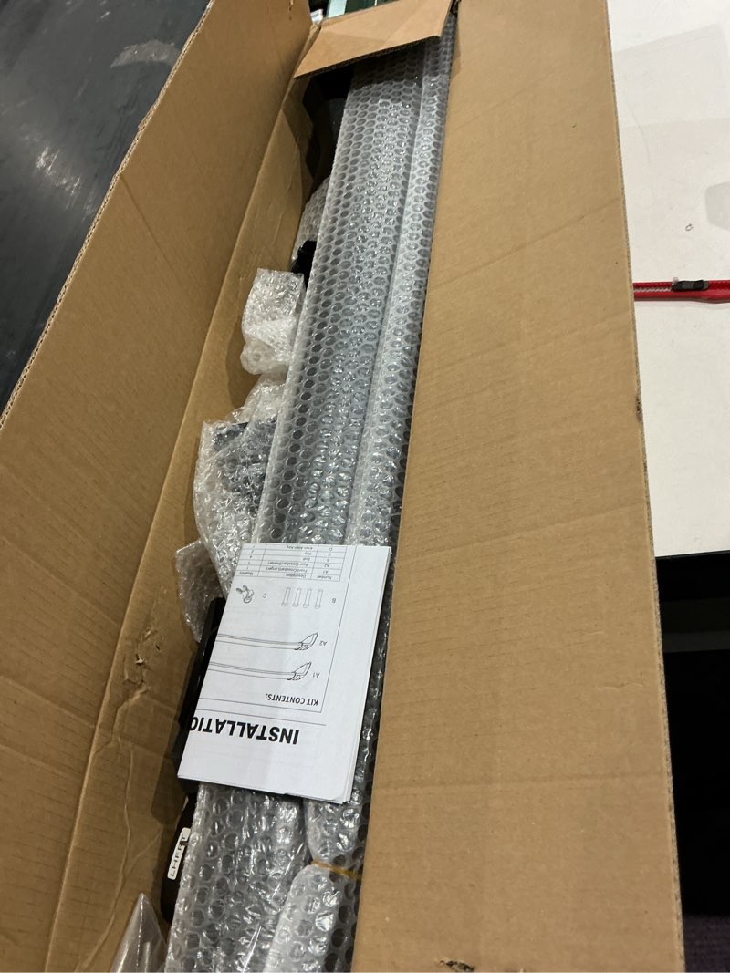 Condition photo showing New/Like New for kinggeri 260lbs lockable roof rack cross bars compatible with toyota corolla cross 2022 2023 2024 2025 2026 (with flush side rails), heavy duty all aluminum rail crossbar anti-theft metal matte coated compatible with toyota corolla cross 2022-2026