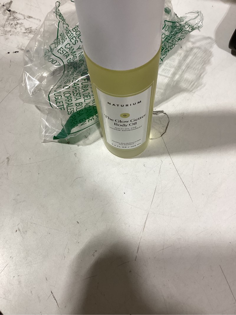Condition photo showing Good Condition for Naturium The Glow Getter Body Oil, Multi-Oil for Intense Nourishment, Hydrating & Moisturizing Formula, Vegan & Cruelty-Free, 3.4 oz