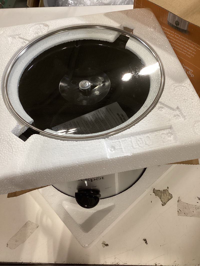 crock-pot 3-quart manual slow cooker, serves 3+ people, great for small meals, dips, & sides; removable stoneware is oven & dishwasher safe, stainless steel 3qt