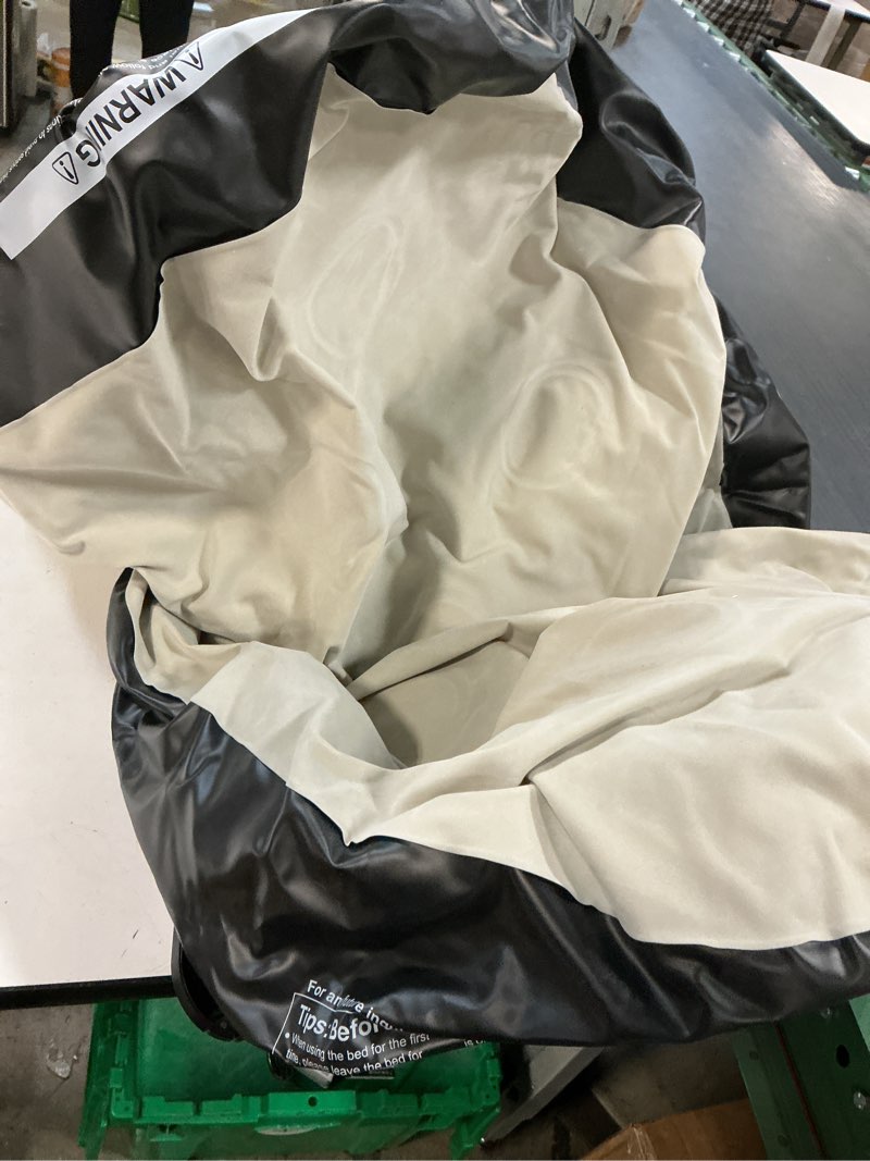 Condition photo showing As Is for (unknown size)ohgeni air mattress queen with built-in pump for guest, 18? tall colchon inflable camping blow up air bed with carrying bag