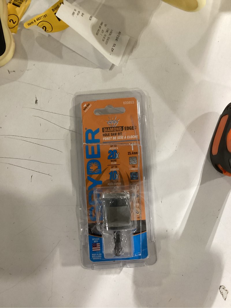 Condition photo showing As Is for 600853 1  Diamond Grit Arbored Hole Saw