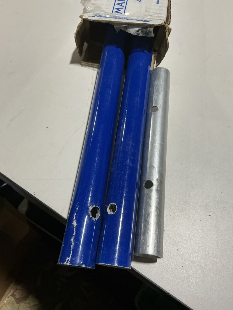 Condition photo showing As Is for Avalanche! Handle Extension Kit - Extends Snow Roof Rake by 8 Foot - Large - 4 Piece - Blue - AVA-HK