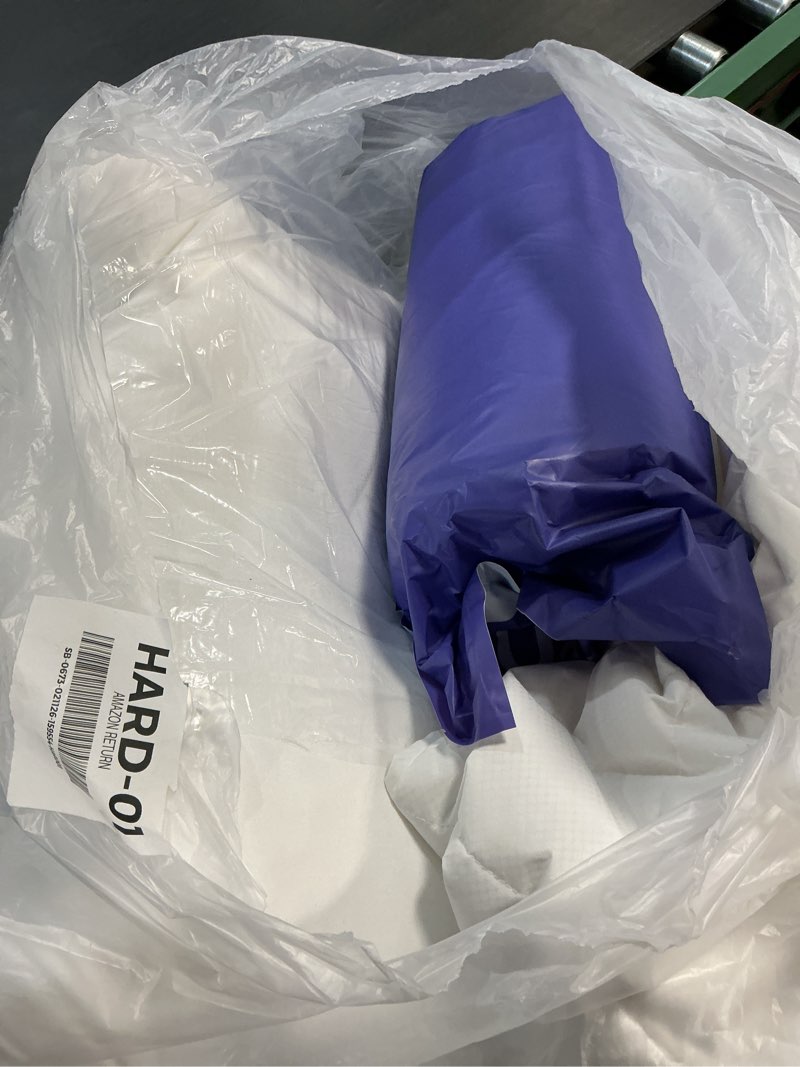 Condition photo showing As Is for Nuzzle Cooling Adjustable Pillow for Side Sleepers, Luxury Standard Size Set of 4 Bed Pillow Hotel Collection - Best Adjust Height Soft Firm Pillow for Back, Stomach or Side Sleepers - Home Gifts Standard SIze (Set of 4) White