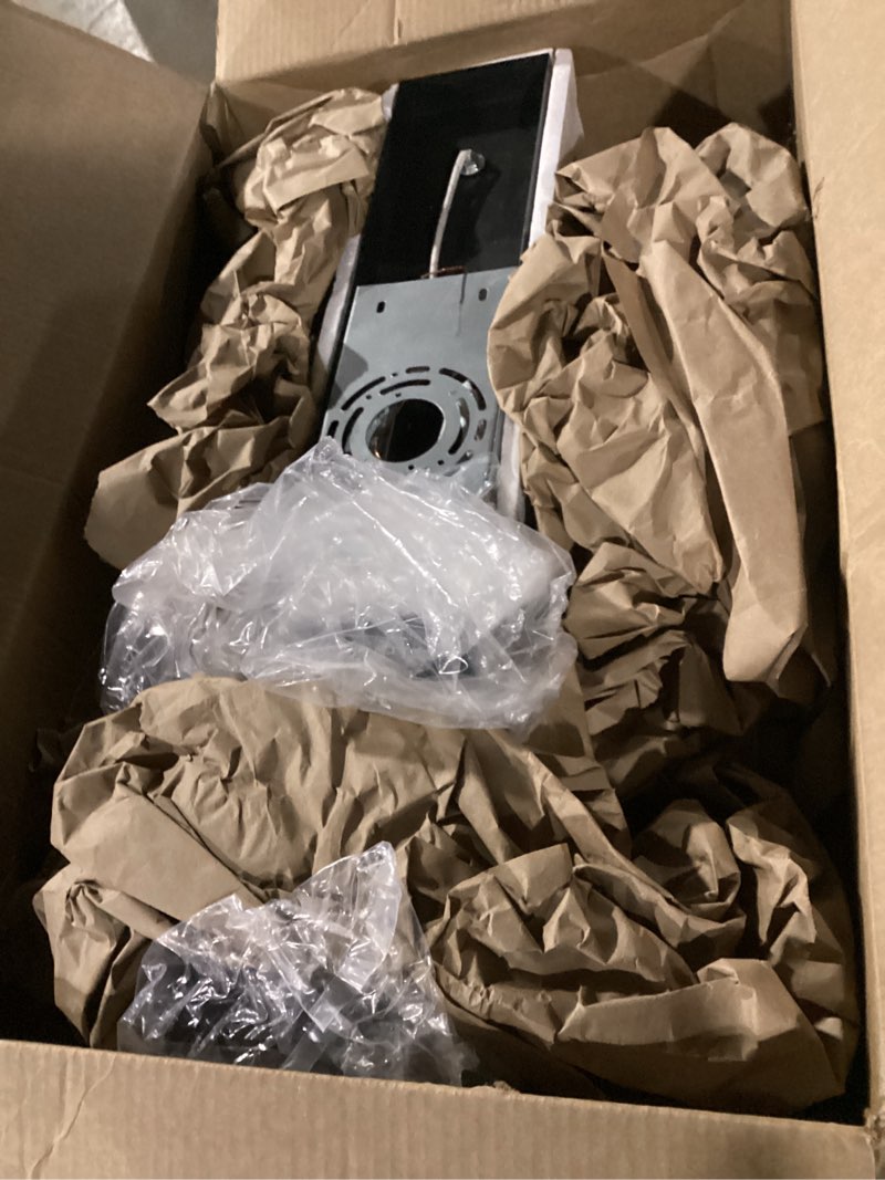 Condition photo showing As Is for Ralbay LED Modern Vanity Light Bathroom Vanity Lights Over Mirror 4 Light Acrylic Bathroom Wall Light Fixtures Cool White 6000K Chrome-White light 26 inch