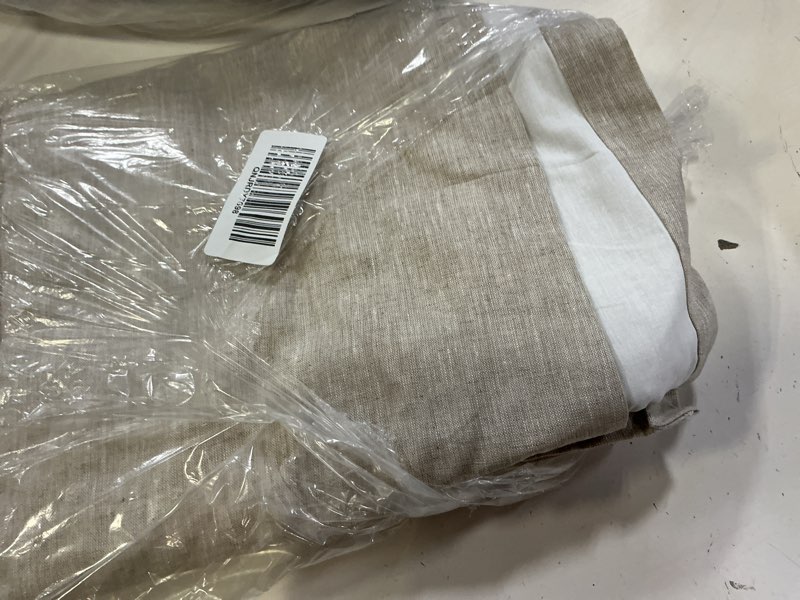 Condition photo showing Good Condition for european linen curtain, 48x84, flax