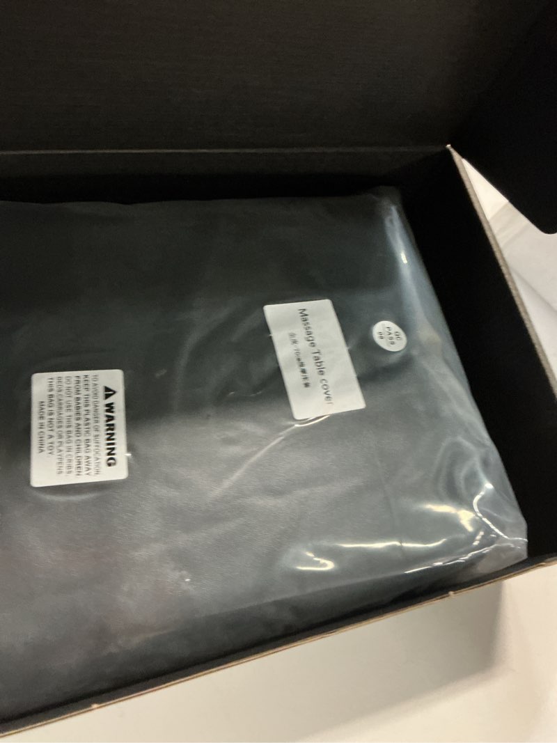 Condition photo showing Good Condition for 1 Pack 28 Inches Wide Massage Table Cover |100% PU Massage Table Cover Protector|Wipeable, Reusable & Waterproof Vinyl Massage Table Cover for Square Massage Tables(Black 28in-1 Pack