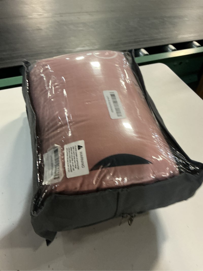 Condition photo showing New/Like New for caressma queen comforter set cameo brown, pink cute love heart sexy comforter bedding set for all seasons, geometric soft microfiber 3 pieces comforter set with pillowshams cameo brown queen