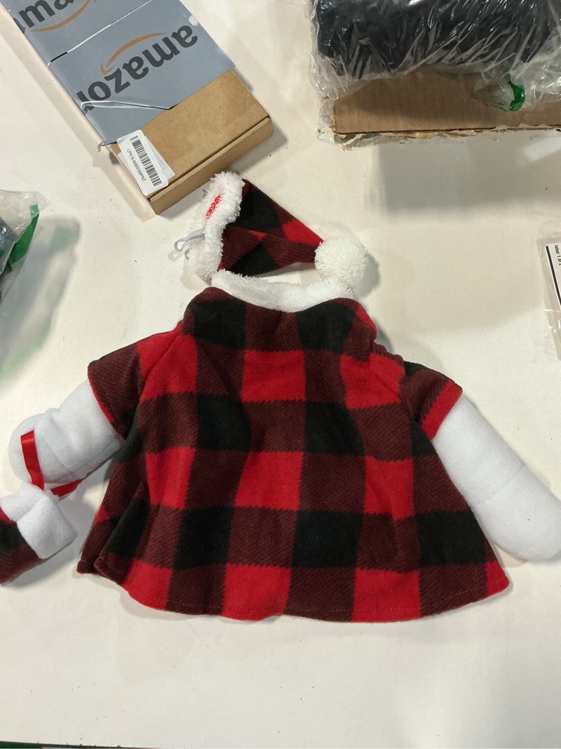 Condition photo showing Good Condition for Similar Dog Christmas Costume Winter Plaid Hoodie Coat for Dog Cat Christmas Holiday Outfit Pet Xmas Dog Clothes S Small