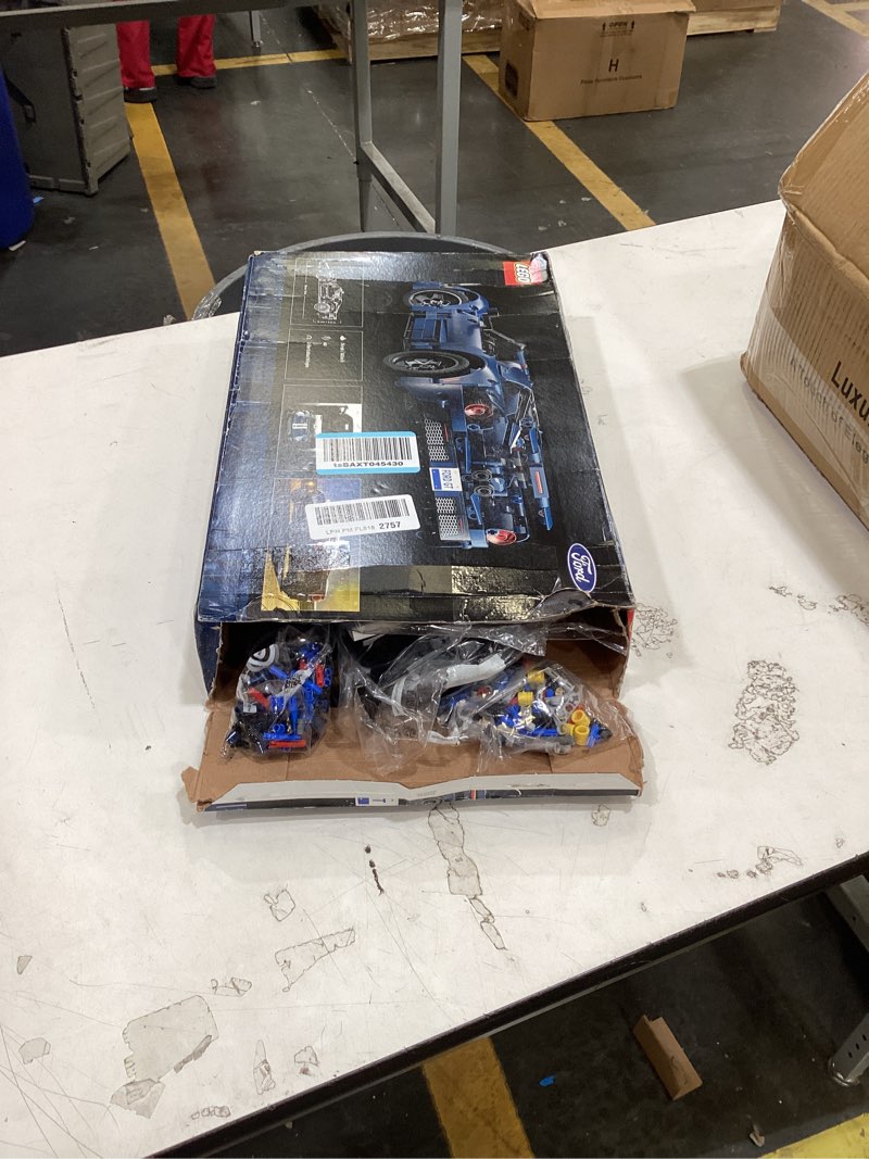 Condition photo showing Good Condition for lego technic 2022 ford gt building set for adults - collectible kit w/authentic features, ages 18+ - 1:12 scale - gifts for men & women - display as bedroom or home decor - 42154 standard packaging