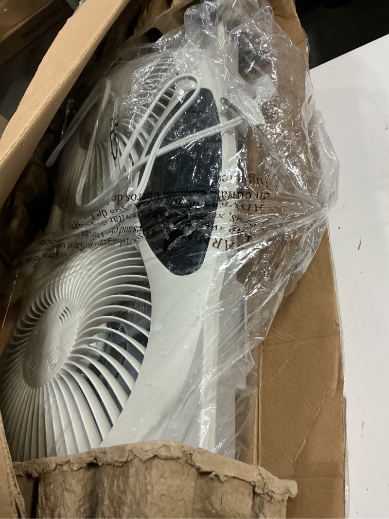 Condition photo showing Good Condition for bionaire window fan with reversible airflow blades – 3-speed settings, programmable thermostat, led display, remote control, fits 24–36" windows, no assembly required white 2 blades electronic control with lcd screen window fan