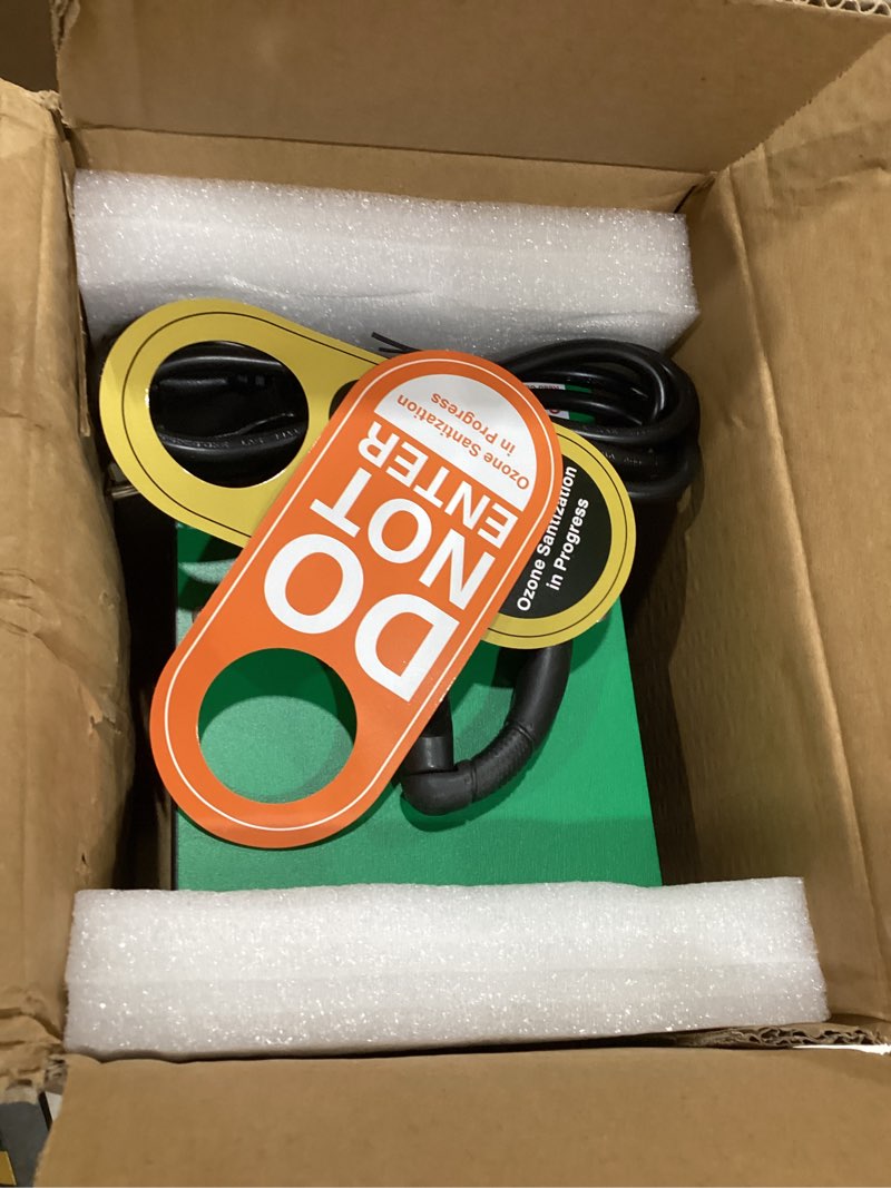 Condition photo showing Good Condition for ozone generator 45,000mg/h, home/industrial o3 car deodorizer. ozone machine air ionizer ozone odor eliminator for strong odor. odor eliminator for home, car, pet. room deodorizer for 2500 sq ft.
