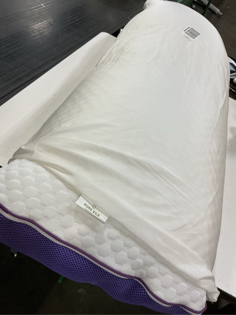Condition photo showing Good Condition for homelab adjustable shredded memory foam body pillow, cooling long pillow with washable cover, full support for side sleepers, back, hip & leg comfort, 1 pack 20\"x52\" body(pack of 1) white