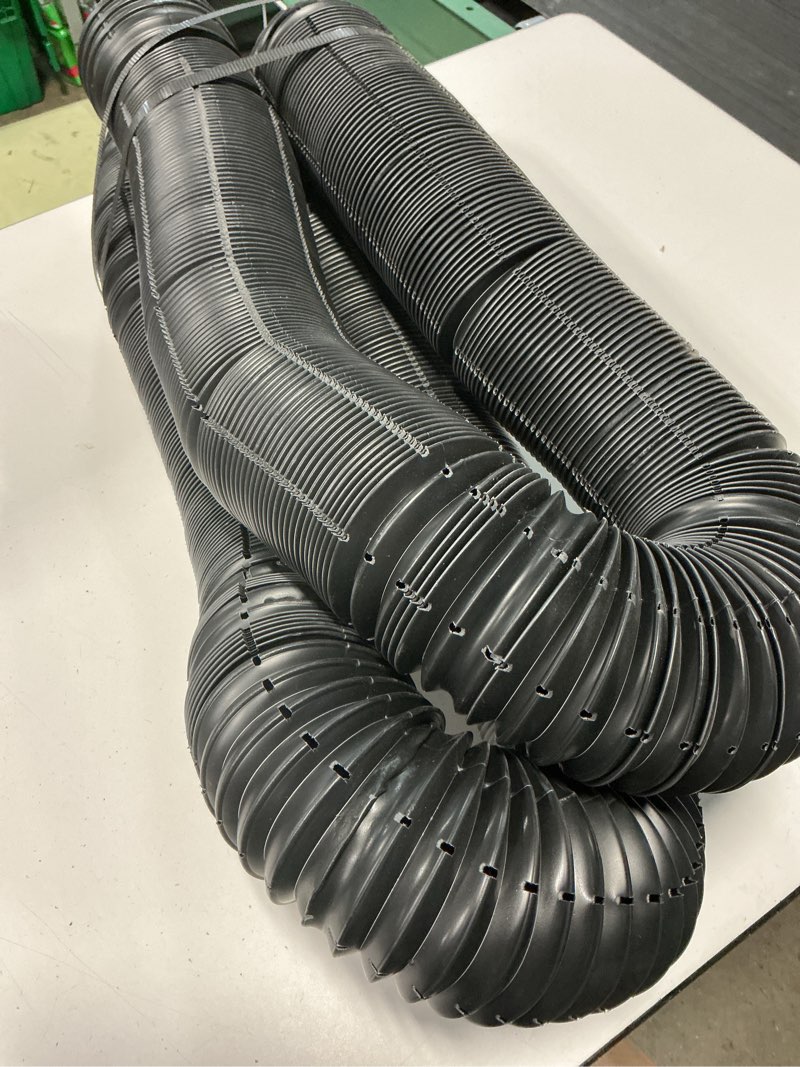 Condition photo showing Good Condition for amerimax home products flex drain 4 in. x 25 ft. black copolymer perforated drain pipe