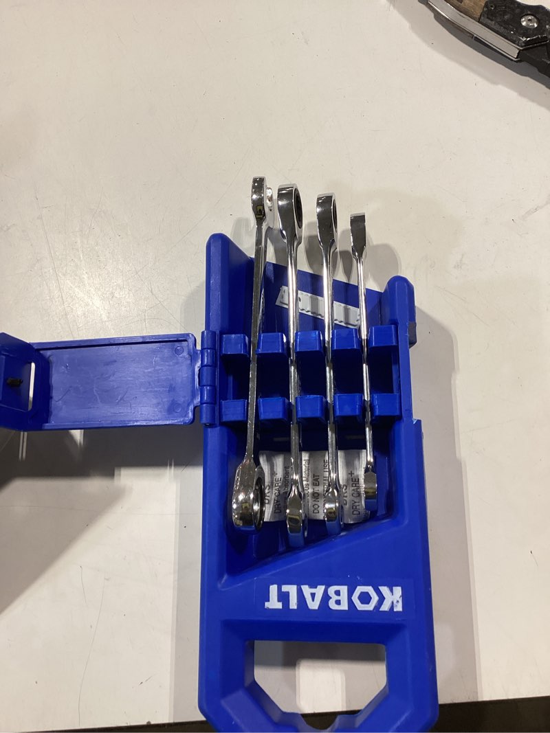 Condition photo showing Good Condition for kobalt 4 -piece set metric ratchet wrench