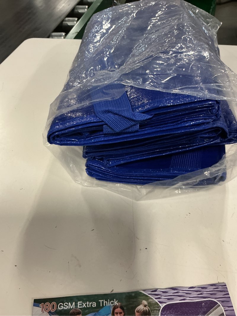 Condition photo showing Good Condition for 6 pack extra heavy duty large moving bags with strong zipper, blue | comfortable handles, sturdy & durable clothes storage bags totes bins, blue packing moving boxes for college supplies