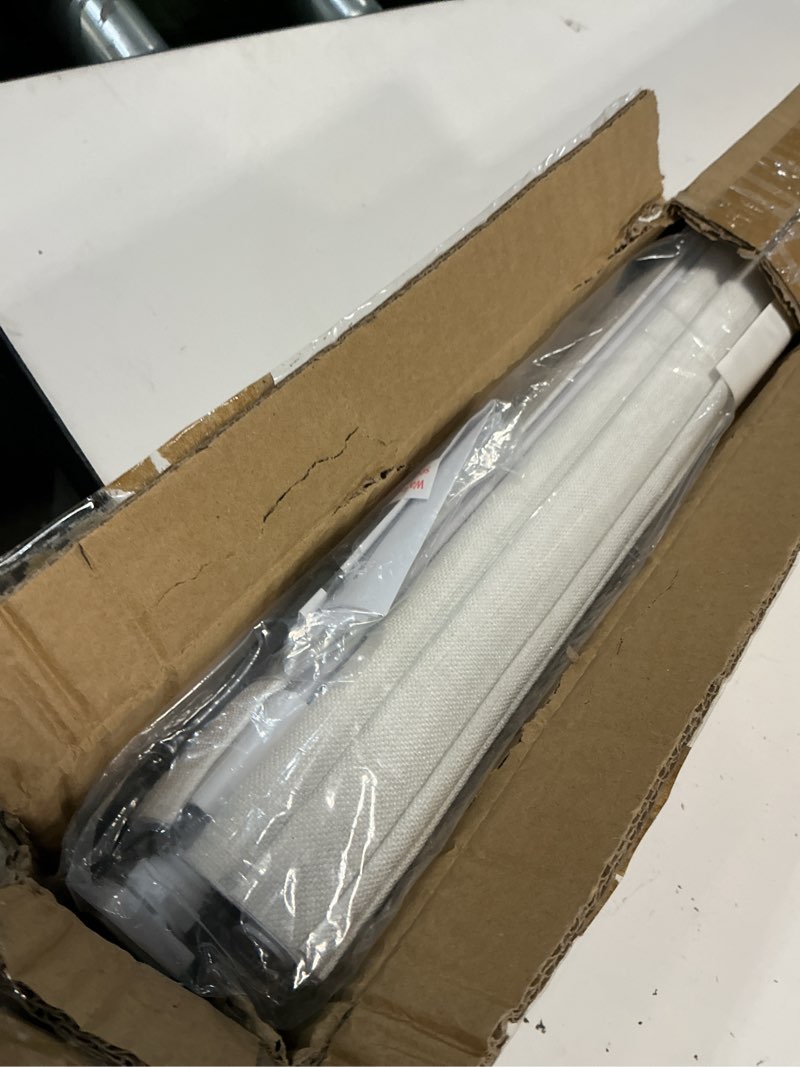 Condition photo showing Good Condition for lazblinds no tools no drill cordless roman shades for windows, blackout thermal insulated uv blocking window blinds, lightweight fabric blinds for indoor windows, 34" w x 60" h, blackout - white white 34" w × 60" h