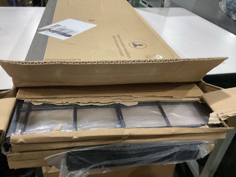 Condition photo showing New/Like New for FLEXIMOUNTS 2-Pack 2x4ft 24-inch-by-48-inch Wall Shelf Garage Storage Rack Wall Mounted Floating Shelves, Black