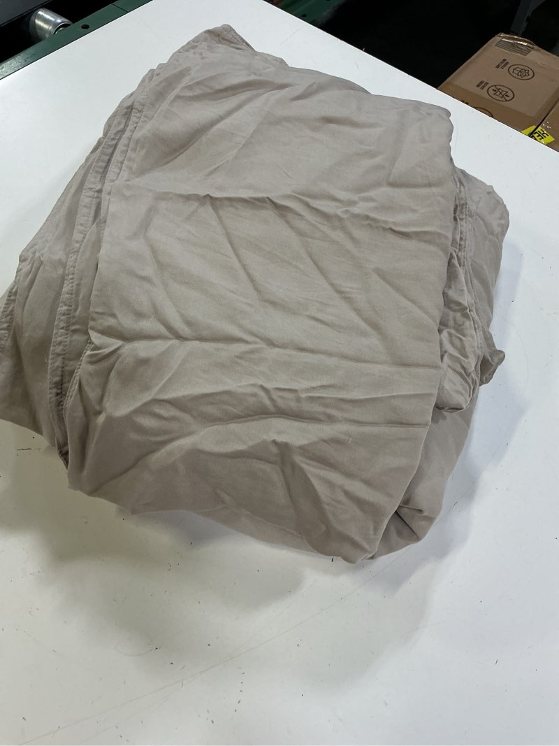 Condition photo showing Good Condition for bamboo duvet cover set, king/cal king, sand
