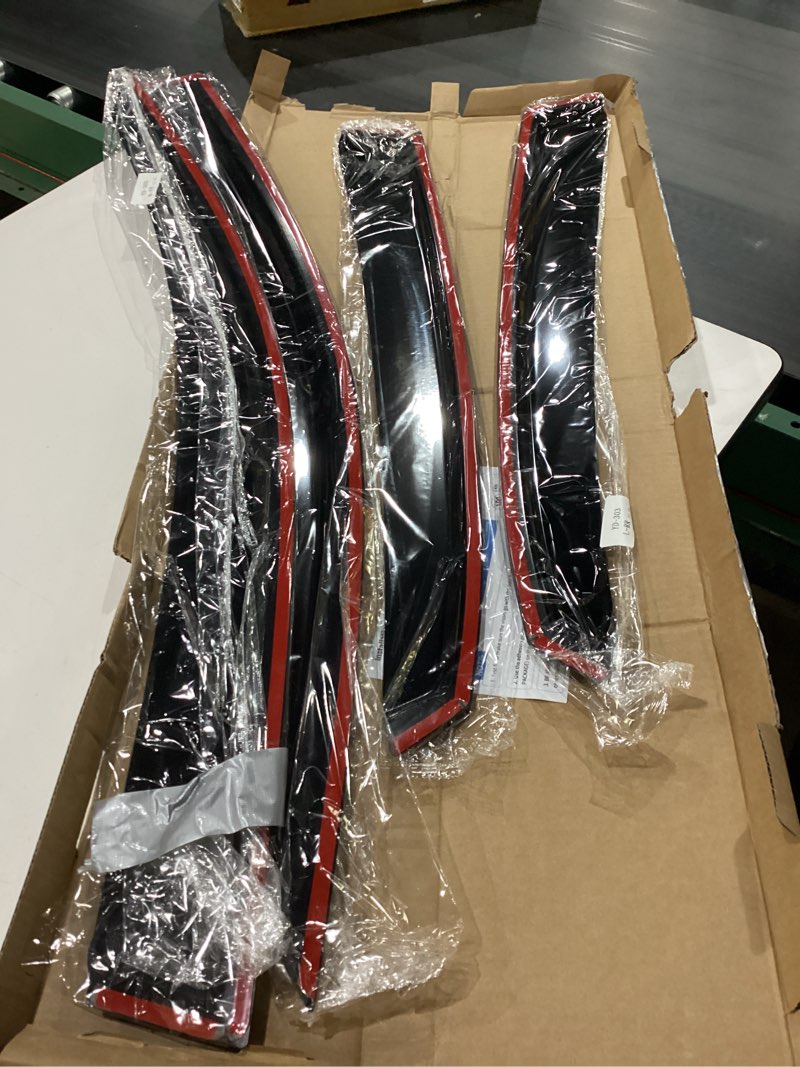 Condition photo showing New/Like New for window visors rain guards shield for 2016-2021 honda civic hatchback, out-channel window vent wind deflectors visors shades for 16-21 civic (not for sedan