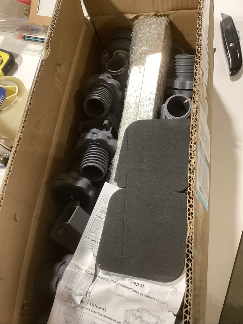 Condition photo showing Good Condition for WBD WEIBIDA Upgraded Full-size Washing Machine Base Stand with 4 Locking Wheels & 10 Strong Feet, 24-31" Fridge Stand Adjustable Flat Dolly Cart Mobile Base for Washer, Dryer, Refrigerator, Furniture Grey-upgraded 10 Feet 4 Dual Wheels