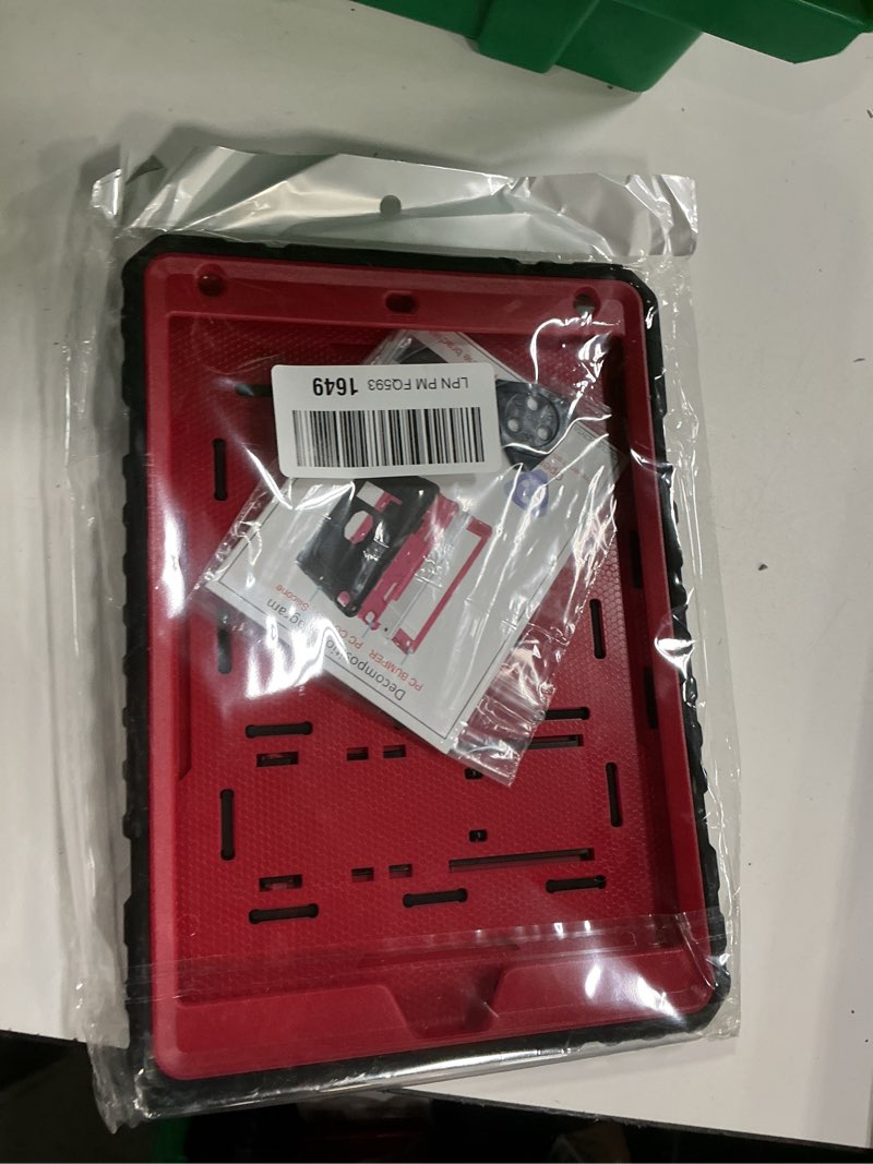 Condition photo showing New/Like New for case for ipad 9th/8th/7th generation 2021/2020/2019(10.2 inch), heavy duty military grade shockproof rugged protective 10.2" cover with built-in stand for ipad 9 8 7 gen (black+red) black+red+black