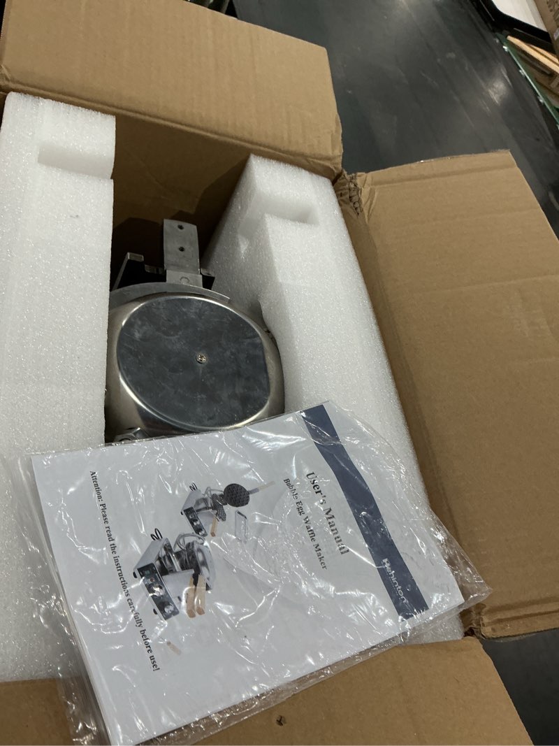 Condition photo showing As Is for electric bubble waffle maker machine