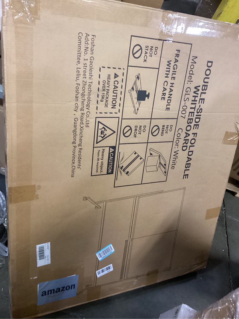 Condition photo showing New/Like New for VOWNER Double-Sided Magnetic Whiteboard, 72" x 40" Large Mobile Dry Erase Board, Reversible Rolling White Board with Aluminum Frame & Stand, for Home Office, Classroom, School, White