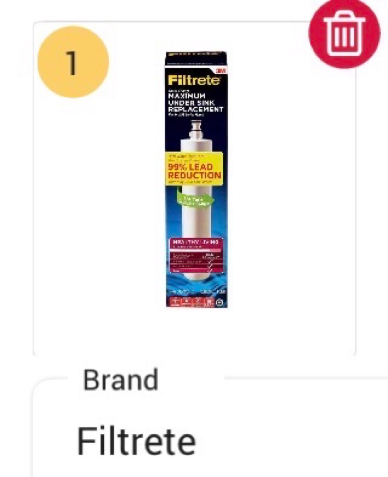 Filtrete - Maximum Under Sink Quick Change Water Filtration Replacement Filter 3US-MAX-F01 for use with 3US-MAX-S01 System - White