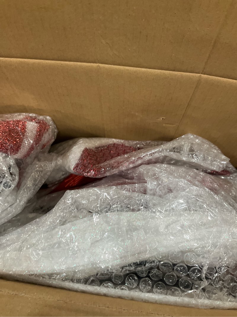 Condition photo showing New/Like New for JOIEDOMI 3 Pcs 3D Christmas Collapsible Snowman Yard Light 270 Pre-Lit LED Cool White Lights for Indoor Outdoor Garden Holiday Décor, Christmas Event Decoration, Xmas Eve Night, Red Scarf