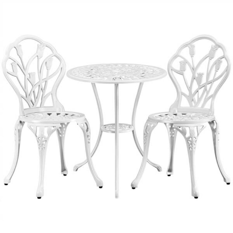 Yaheetech 3 Piece Outdoor Bistro Set