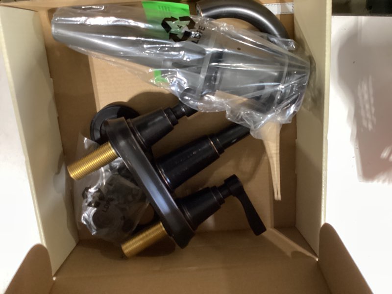Condition photo showing Good Condition for allen + roth townley oil rubbed bronze 4-in centerset 2-handle watersense high-arc