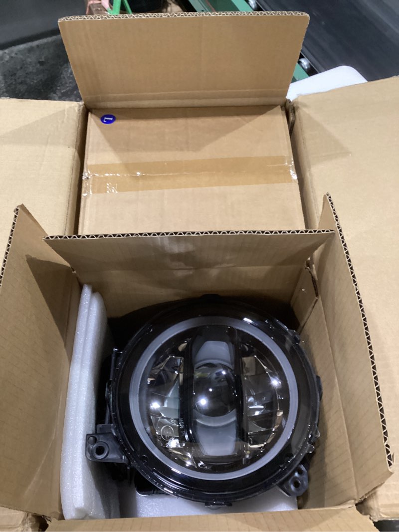 Condition photo showing Good Condition for kiwi master oem style led headlights for jeep gladiator jt 2018-2026 jeep wrangler jl/4xe accessories halo drl 9 inch round headlight with daytime running lights, black, pair