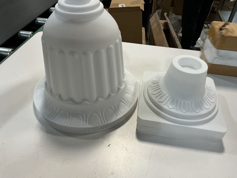 Condition photo showing Good Condition for NUPTIO 2 Pcs Classic Urn Planter, 13.98 inch Plastic Outdoor Urn, Tall Pedestal Plastic Planter, Flower Pot for Garden Front Porch Door 2 13.98 inches Height