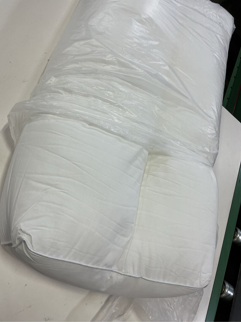Condition photo showing Good Condition for minupwell knee pillow for side sleepers, 5" leg pillow for side sleeping, 100% cotton fabric pillow for between knees while sleeping - high support alternative for relieving leg, back, and knee pain white 5 in