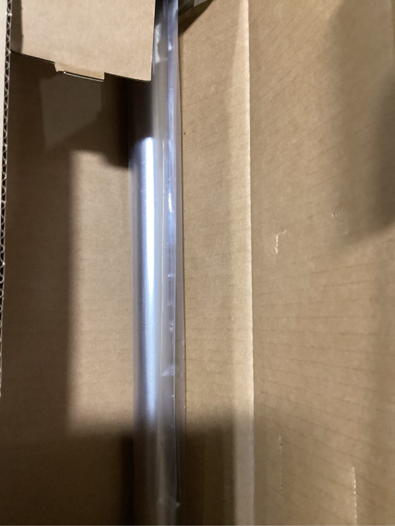 Condition photo showing New/Like New for ivilon drapery window curtain rod - knob design, 1 inch rod, 48 to 86 inch. satin nickel 48" to 86" satin nickel